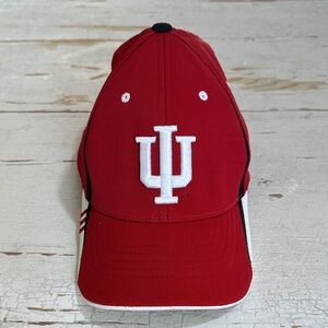 Adidas Indiana Hoosiers IU Crimson Red Fitted Hat One Size Flex Fit